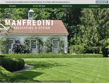 Tablet Screenshot of manfredini-landscaping.com